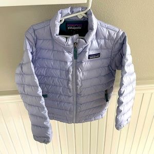 Patagonia pale purple/lavender down sweater jacket 4T